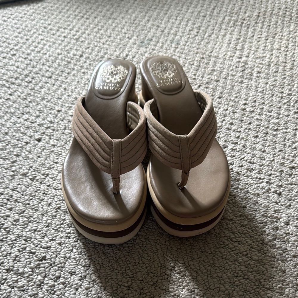 Women's Tan Wedge Sandals